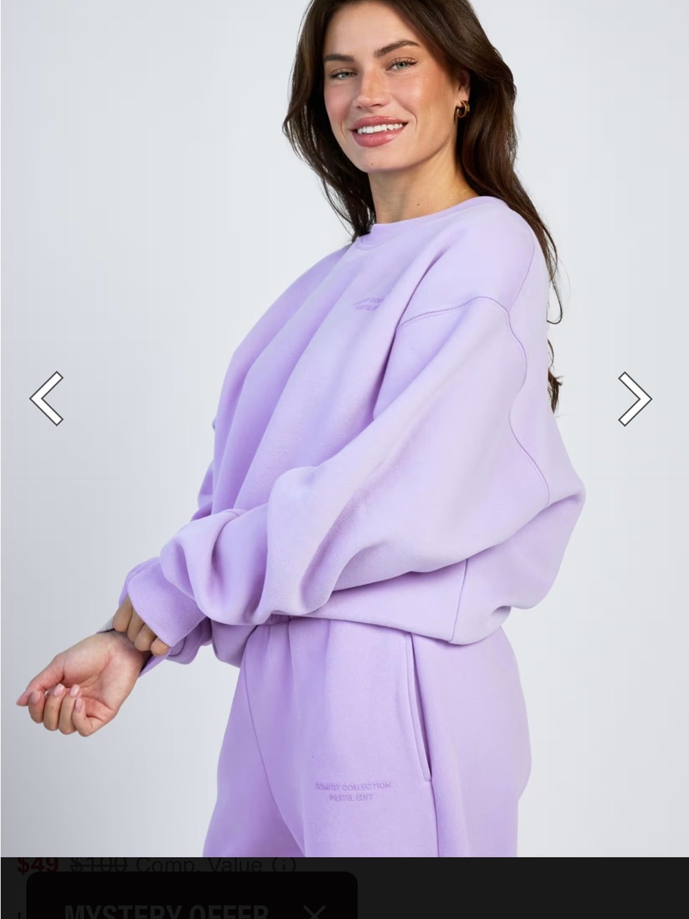 Pastel COMFRT Crewneck (Medium, “Lavender”)